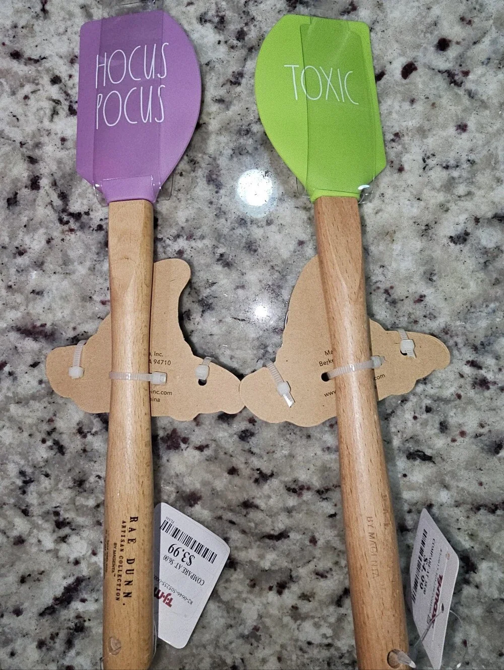 Rae Dunn Halloween Spatula & Cookie Cutter Set - Hocus Pocus & Toxic